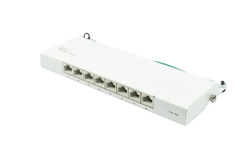 Good Connections Patchpanel CAT.6A 8-PORT 0,5 He Reinweiss