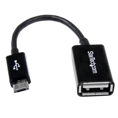 StarTech Adapter Otg Micro USB a USB M/H 0.10M Black Uusbotg — image 1