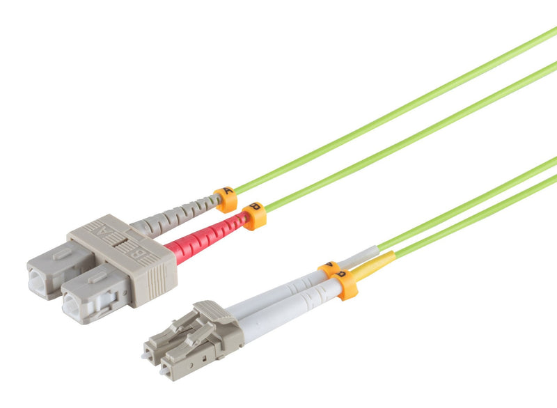 S-impuls Lwl Network Cable Lc Sc 50 125?, OM5 Green File 30M