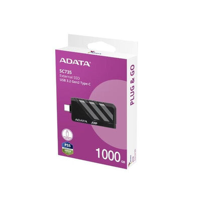 ADATA SSD External SC735 1TB U3.2C 1000/1000MB/S Grey — image 1