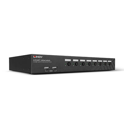 Lindy 8 Port HDMI 4K60 USB 2.0 Audio KVM Switch — image 1