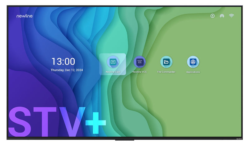 Newline Stv + 43 Pantalla Plana Señalización Digital 109,2CM (43) LED Wi-Fi 300 Cd / M² 4K Ultra HD Negro Proces