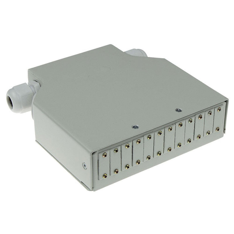 Din Rail Fiber Optic Terminal Box Unloaded, 12 Ports