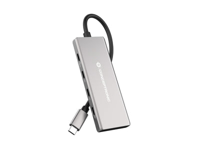 Conceptronic Dock USB-C-4x USB-C,3x USB-A,100WPD OR.N.0.25M Gr — image 1