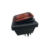 Bachmann Wippenschalter Serie 3627, Switch Bel., 2POLOS, IP65, Black Red