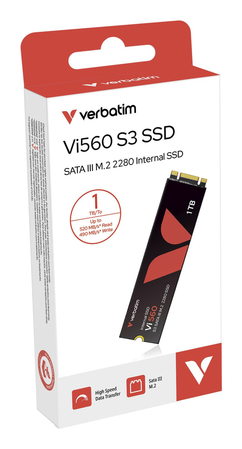 Verbatim Drive VI560 S3 M.2 SSD 1TB Internal SATA III