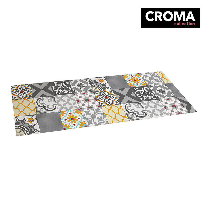 Rug Vinilica Croma Patch Gris-ambar 50X140CM