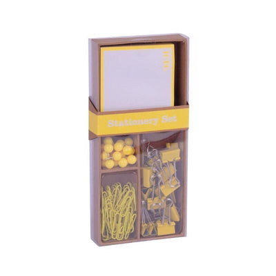 Apli Fluor Collection Set Of Office - 25 Pins, 80 Clips 28MM, 20 Pinzas Abatibles 19MM And Notas Adhesivas 100 — image 1