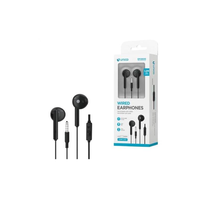 Headphone With Cable Jack 3,5 EP2600 Black
