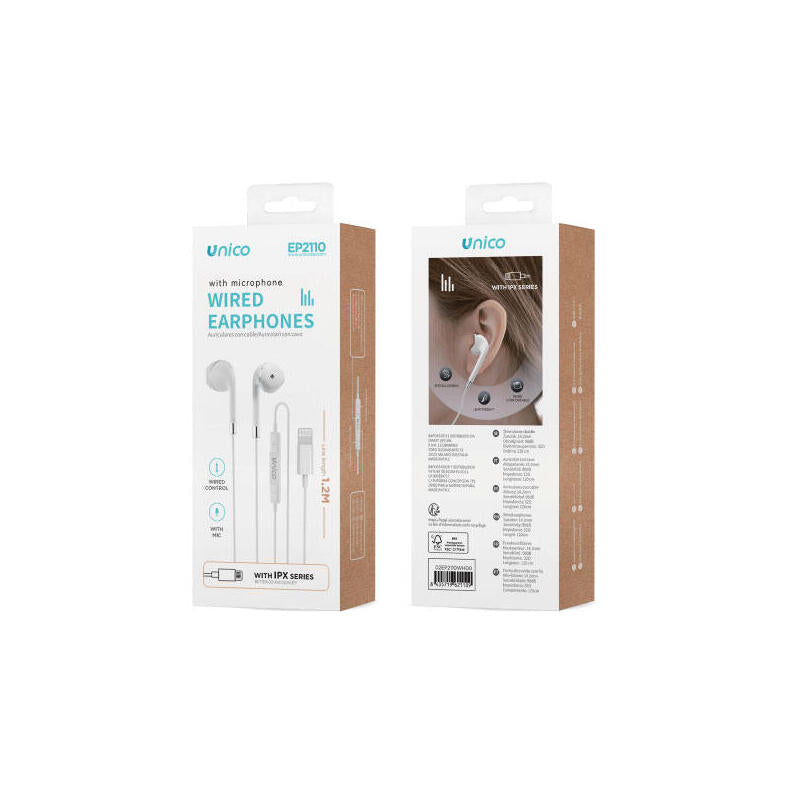 Headphone With Cable And Microphone - Connector Lightning