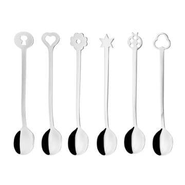 Sambonet New Portafortuna Inox 6 Party Spoon Set