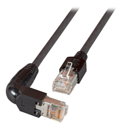 Efb RJ45 Network Cable CAT.5E S UTP Pvc TM11 1X90 Black 0,25M — image 1