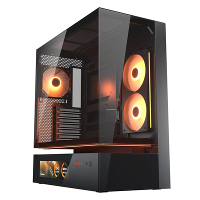 Cougar PC Case Midi-tower CFV235 Vision, Argb, Glas, Black CGR-2DA4B-V — image 1
