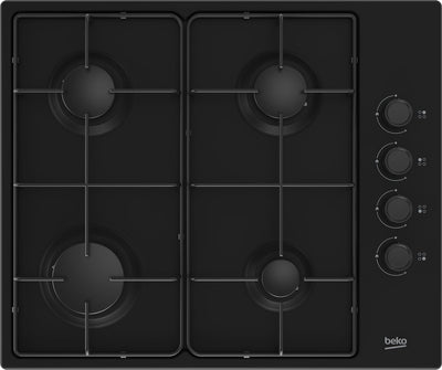 Beko HIBG64120SB Hobs Black Integrado 60CM Encimera Gas 4 Zona(s) — image 1