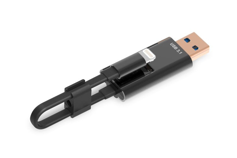 Ednet Card Reader External 31519 Black USB 3.2 Gen 1 (3.1 Gen 1)/Lightning