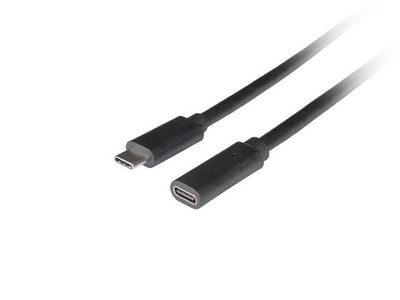 Lanberg Cable Extension USB-C M F 3.1 0.5M Black — image 1
