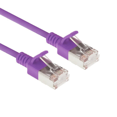Purple 5 Meter Lszh U FTP CAT.6A Datacenter Slimline Patch Cable Snagless With RJ45 Connectors — image 1