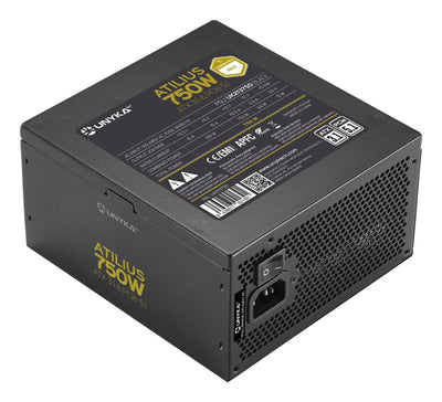 Unykach Power Supply Atilius 3.1 Black 750W 80 Plus Gold 750W ATX 3.1 - Full Modular - Fan 120MM — image 1
