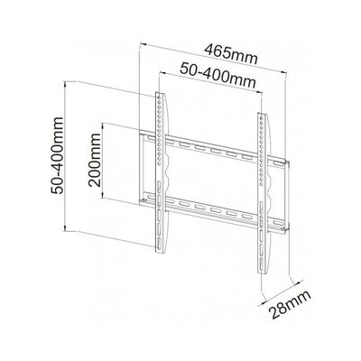 Techly ICA-PLB-162MW Wall Mount Screen Plana 139,7CM (55) White — image 1