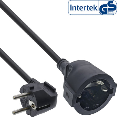 Inline® Power Cable Extensión Angeld Type F Black 1M — image 1