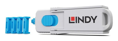 HDMI Port Locks Blue 4X + 1 Key — image 1