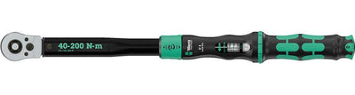 Wera Key Par With Cuarto Bloqueo Click-torque Máximo C 3 R/L Black/Green Output 1/2, 40A 200 Nm 05075695001 — image 1