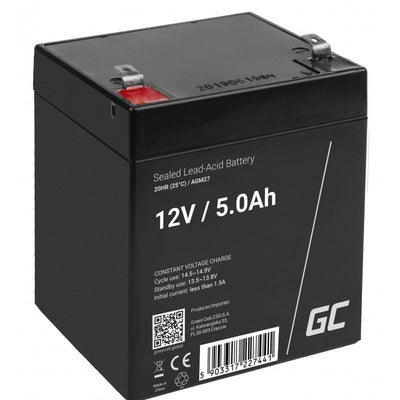 Greencell Battery Agm 12V 5AH — image 1