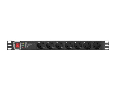 Lanberg Power Strip Pdu Rack 19 (1U 16A 7X Shuko 2M) — image 1