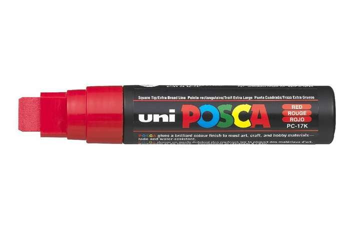 Posca Marcador PC-17K No Permanente Punta Biselada 15MM Red