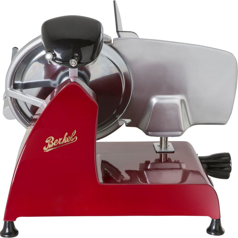 Berkel Network Line 250 Rebanadora Eléctrico Rojo Plata Acero Inoxidable