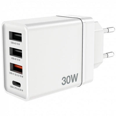 Verbatim Wall Charger CHR-30EU2 1x USB Type-c 3x USB 30W — image 1