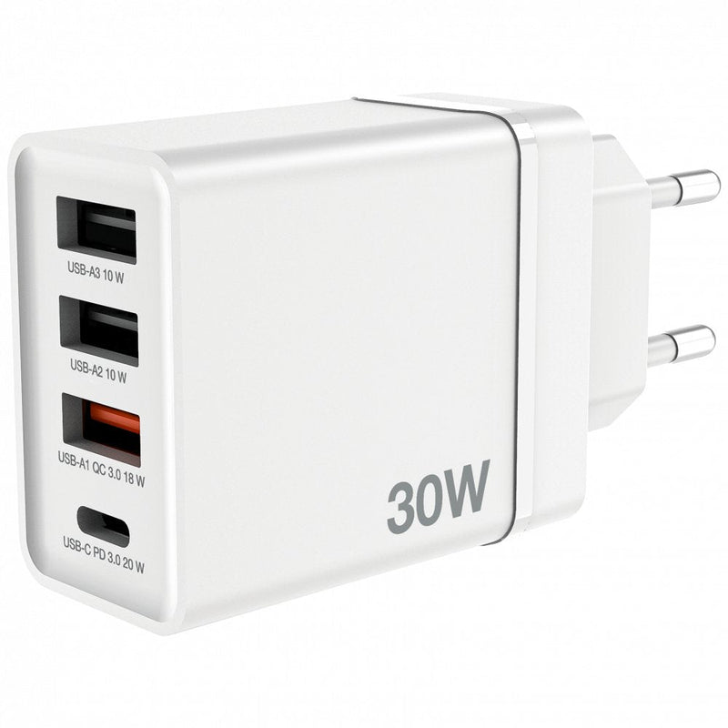 Verbatim Wall Charger CHR-30EU2 1x USB Type-c 3x USB 30W