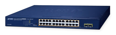 Planet GSW-2620HP Switch No Administrado 10G Ethernet [100/1000/10000] Energía Sobre Ethernet [PoE] 1U Blue — image 1
