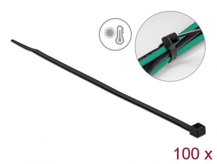 Delock 19557 Presilla Brida Input Paralela Poliamida Black 100 Pieces