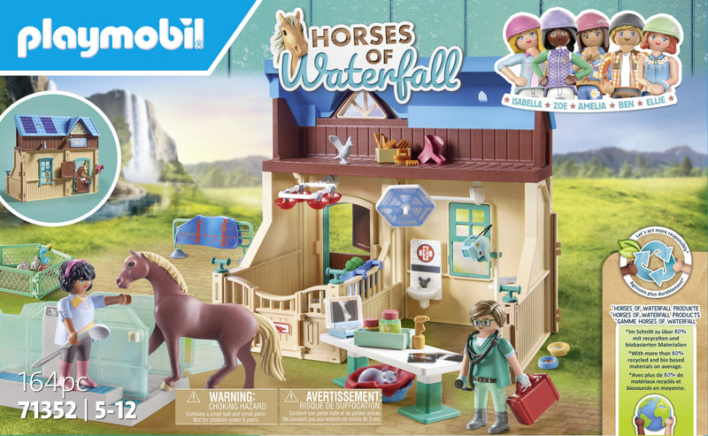 Playmobil 71352 Caballos Cascada Equitación Terapéutica Y Consulta Veterinaria, Juguete Construcción