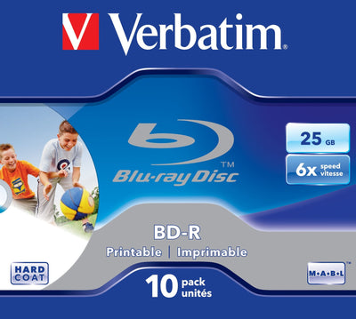 Verbatim Blu-ray Disc -r Wide Printable 6X 25GB Jewel Case 10 — image 1