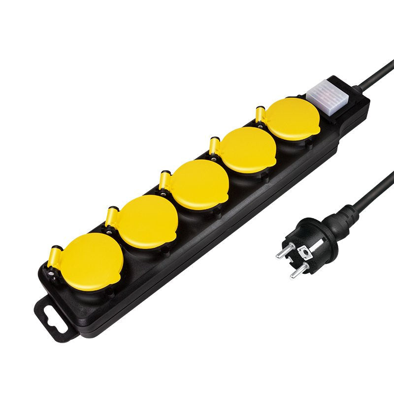 Logilink Power Strip Plugs 5 Sockets 5XCEE 7/3 With Switch Exteriores