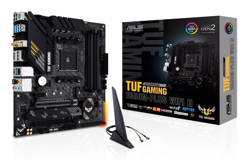 ASUS Motherboard Tuf Gaming B550M-PLUS Wi-Fi Ii AM4 4DDR4 Dual M.2 DP HDMI Wi