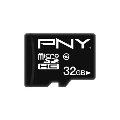 Pny Card microSD 32GB + Adapter Clase 10 Performance Plus — image 1