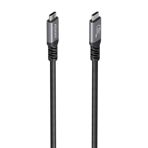 Aisens USB Cable 4.0 Type-c A156-0995 USB Type-c Male USB Type-c Male Up To 240W 40Gbps 1.5M Black — image 1