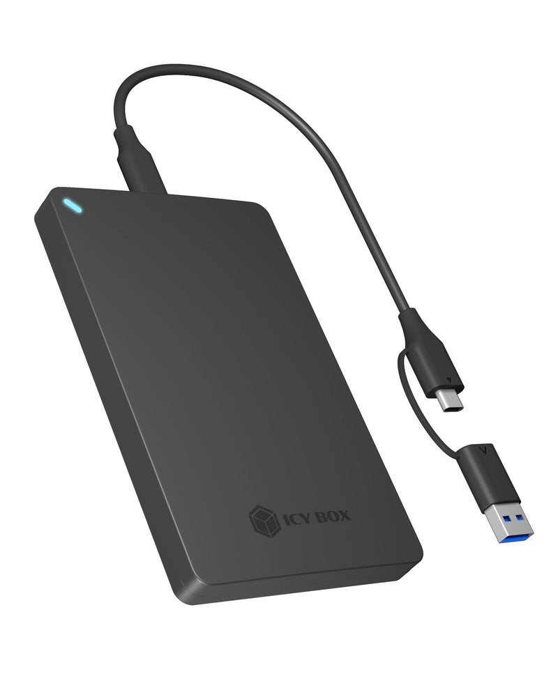 Icy Box Box IB-201T-CU31 2.5 SATA HDD/SSD Housing Black With USB Type-c/Type-a Combocabula 61066