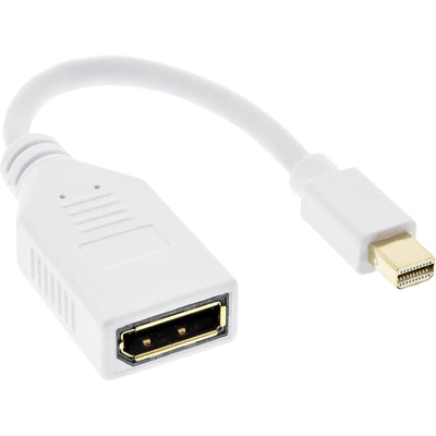 Inline Mini DisplayPort Male a DisplayPort Female 4K2K, White 0,15M — image 1