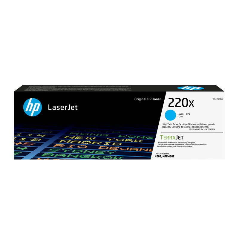 HP Genuine Toner 220X Cyan W2201X