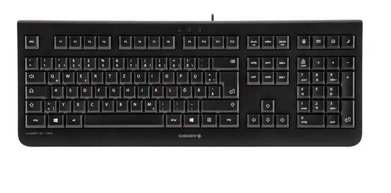 Cherry Keyboard Spanish With Cable Kc 1000 USB 109 Keys Cable 1.8M Plug And Play Colour Black