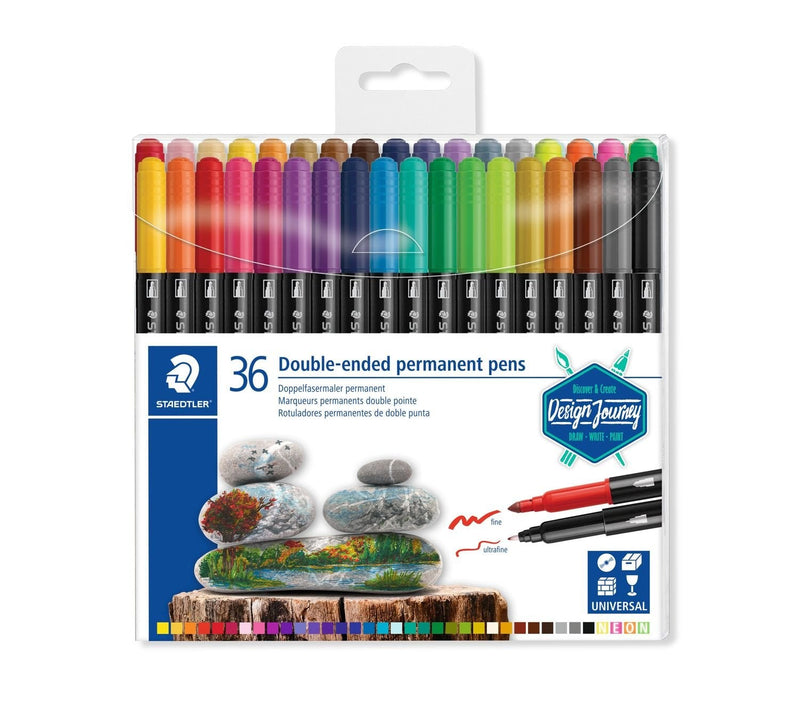 Staedtler Marker Permanente Double Punta Design Journey Colours -36U-