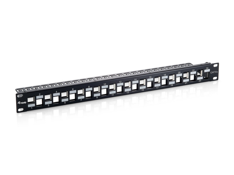 Equip Patchpanel 24x RJ45 CAT.6A 19 1HE Keymone