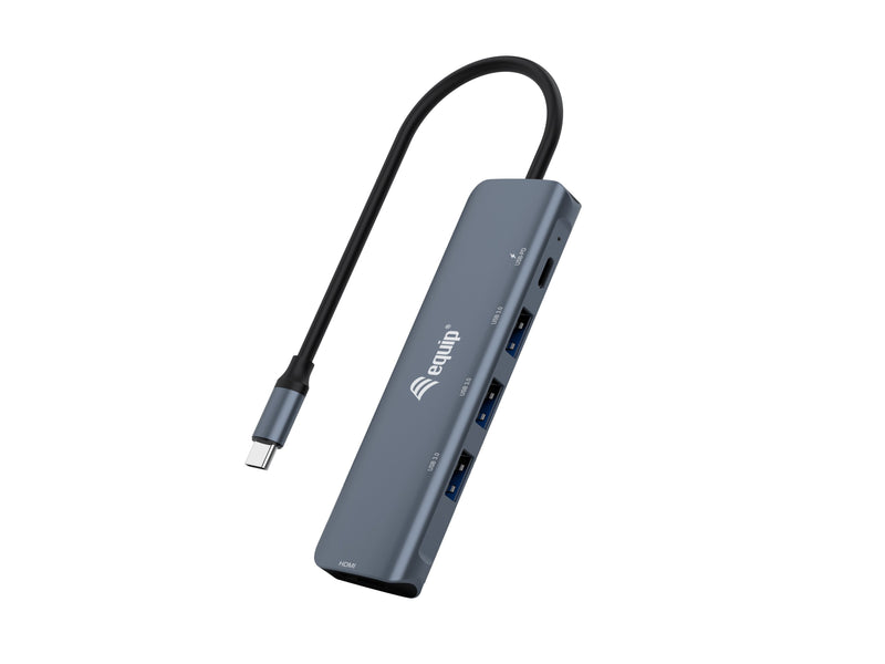 Equip Adapter USB-C - Hdmi, USB 3.0,PD 4K30HZ 0.15M Gr