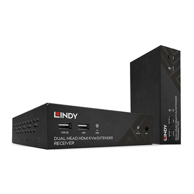 Lindy 100M CAT.6 Dual Head Hdmi, USB & RS232 Extender — image 1
