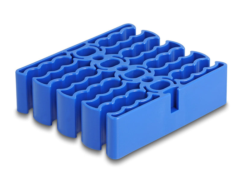 Delock 66325 Organiser Cables With 24 Entradas Cable Blue