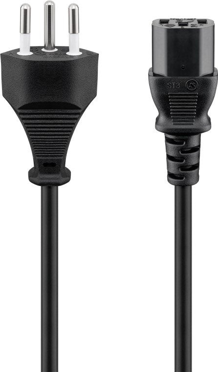 Goobay 93617 Cable Power C13 2M, Black